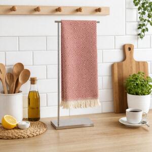Prosop bucatarie bumbac 100% peshtemal, 30x50cm, Colored rosu