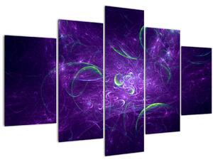 Tablou -abstracție violetă (150x105 cm)