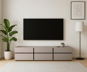 Dulap TV Gramon 180 cm cu sertare - congo / negru