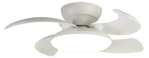 Ventilator de tavan cu LED Aloha, alb, motor DC silențios, CCT - Mantra Mantra Iluminación, Aloha, reglabil, Alb, Camera de zi, Plastic, Modern