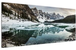 Tablou - lacul iarna (120x50 cm)