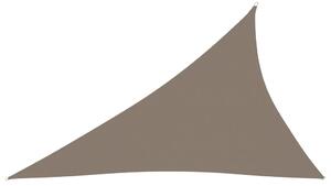 Parasolar, gri taupe, 3x4x5 m, țesătură oxford, triunghiular