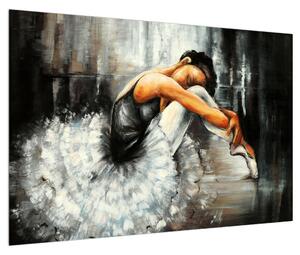 Tablou cu balerină nefericită (90x60 cm)