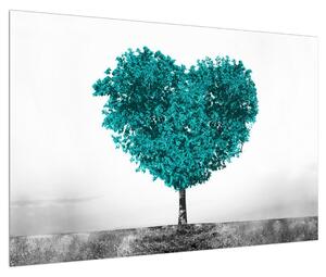 Tablou cu copac îndrăgostit (90x60 cm)