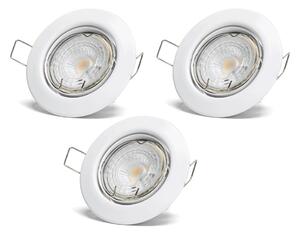 Aigostar - Set 3x spot LED încastrat 1xGU10/4,5W/230V 6500K alb