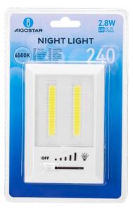 Aigostar - Lampă LED portabilă de veghe, 4x AAA, 6500 K
