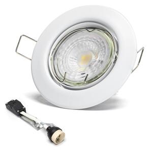 Aigostar - Set 3x spoturi LED încastrate, soclu GU10 1x/4,5W/230V 4000K, alb