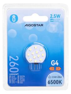 Bec LED G4, 2,5 W, 12 V, 6500 K - Aigostar