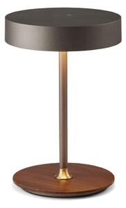 Halo Design 745791 – Lampă LED reîncărcabilă cu dimmer ON THE MOVE, LED/2,5W/4000 mAh, gri/lemn