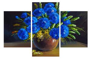 Tablou cu flori alabstre în vază (90x60 cm)