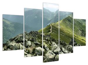 Tablou cu peisaj montan (150x105 cm)