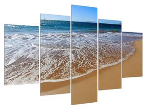 Tablou cu plaja mării cu nisip (150x105 cm)