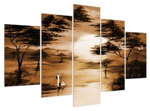 Tablou cu peisaj african (150x105 cm)
