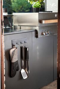 Bară magnetică pentru ustensile de bucătărie Black Outdoor Kitchen Ima, negru