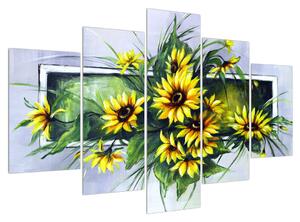 Tablou cu floarea soarelui (150x105 cm)