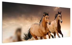 Tablou cu caii (120x50 cm)