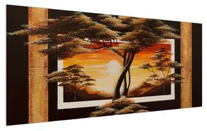 Tablou cu pomi (120x50 cm)