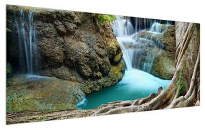 Tablou râului cu cascade (120x50 cm)