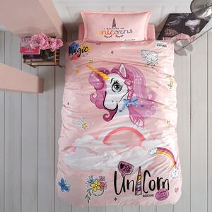 Lenjerie de pat ranforce 100% bumbac – o persoană (Pink Dreams)
