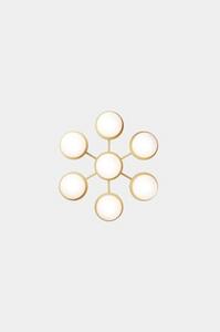 Nuura - Liila Stele Aplică de Perete/Plafonieră Nordic Gold/Opal White Clear