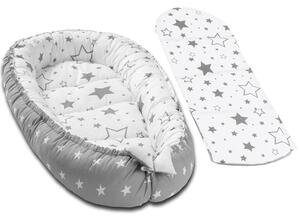 Cosulet dormit bebelusi Kidizi Baby Nest + salteluta impermeabila detasabila Galaxy Grey