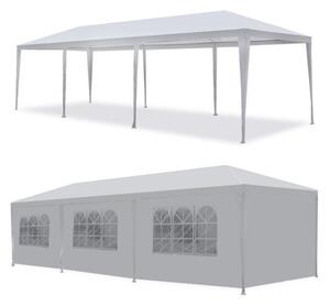 Cort de grădină / Pavilion 3 x 9 m – Ideal pentru petreceri și evenimente în grădină Alb