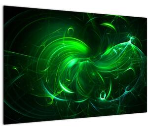 Tablou - abstracție verde (90x60 cm)