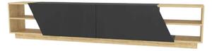 Comoda TV RHODES, stejar/gri antracit, PAL melaminat, 240x37x47 cm