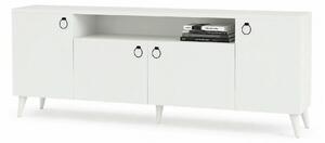 Comoda 616TNM1604, alb, PAL melaminat, 180x45x79 cm