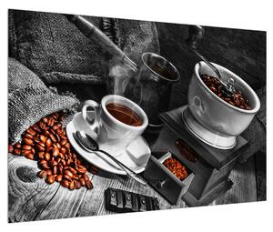 Tablou cu ceașca de cafea (90x60 cm)