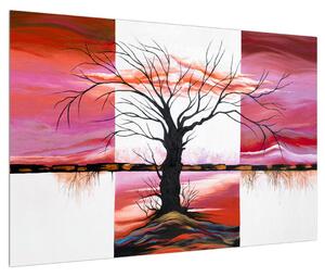 Tablou cu pictura copacului (90x60 cm)