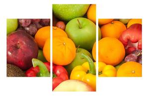 Tablou cu legume și fructe (90x60 cm)
