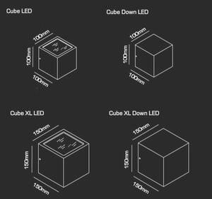 Light-Point - Cube LED Aplica de Exterior 3000K Down Black