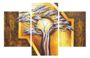 Tablou oriental cu cu pom și soare (90x60 cm)