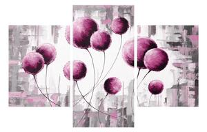 Tablou abstract - balonașe roz (90x60 cm)