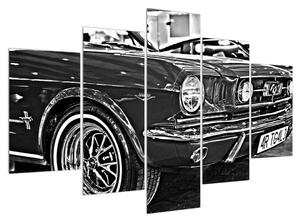 Tablou detailat cu mașină (150x105 cm)