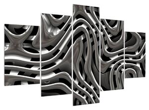 Tablou abstract cu cascade (150x105 cm)