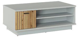 Masuta VERO, gri/stejar, PAL laminat, 100x60x42 cm
