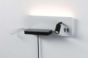 Paulmann - Serra LED Aplică de Perete USB C Dim. Right Side Matt White/Matt Black Paulman
