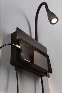 Paulmann - Halina LED Aplică de Perete USB C Matt Black Paulmann