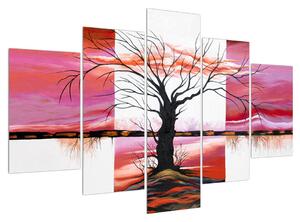 Tablou cu pictura copacului (150x105 cm)