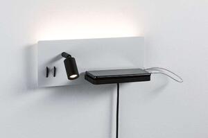 Paulmann - Serra LED Aplică de Perete USB C Dim. Left Side Matt White/Matt Black Paulmann