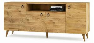 Comoda 616TNM1605, stejar, PAL melaminat, 180x45x79 cm