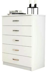 Comoda 616TNM1507, alb, PAL melaminat, 72x45x98 cm