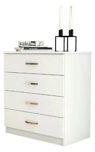 Comoda 616TNM1505, alb, PAL melaminat, 72x45x81 cm