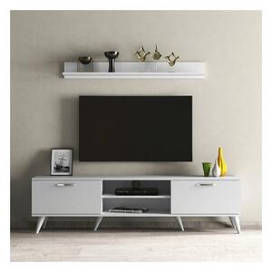 Mobilier living TVU0101, alb, PAL melaminat, 2 polite