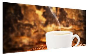 Tablou cu ceașca de cafea (120x50 cm)