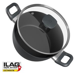 Klarstein Noto Endurance, cratiță, Ø24cm, aluminiu forjat, capac, Induction PTFE cu strat antiaderent