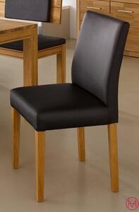 Set 2 scaune Medison negre piele ecologica 48/57/93 cm
