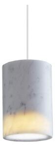 Terence Woodgate - Solid Lustră Pendul Cylinder Carrara Marble